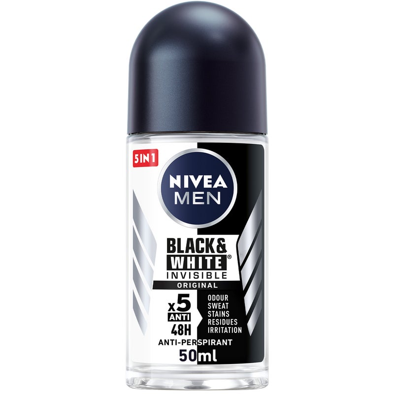Nivea Men Deo Roll-On Black & White Original - 50ml